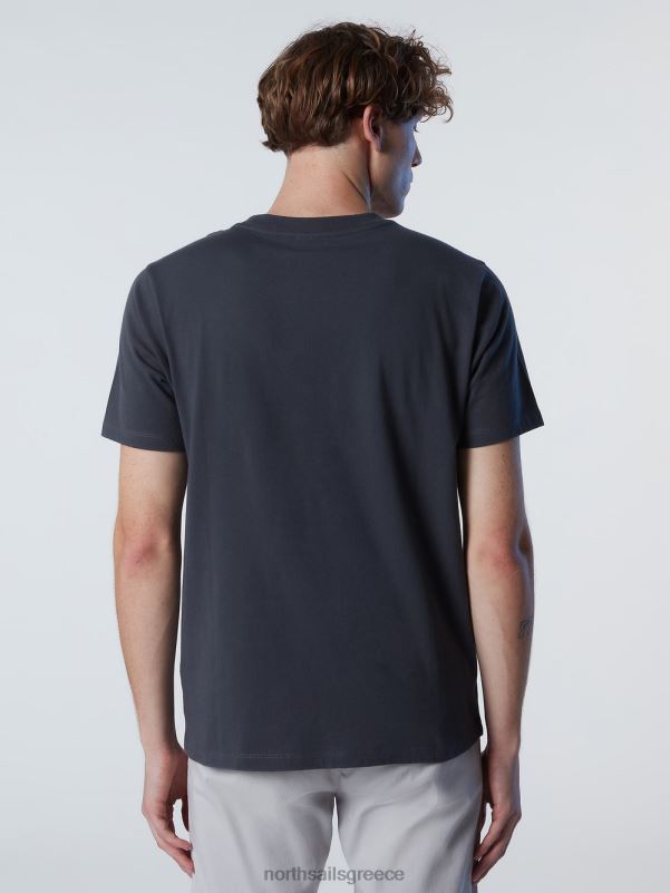 γρ North Sails άνδρες μπλουζάκι με τύπωμα μάξι λογότυπο ασφάλτος NZP8182 είδη ένδυσης