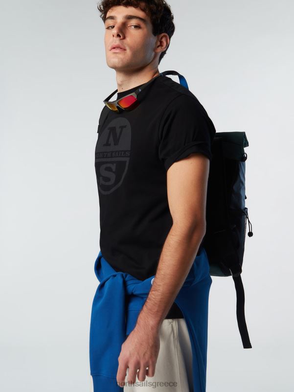 γρ North Sails άνδρες μπλουζάκι με τύπωμα μάξι λογότυπο μαύρος NZP8183 είδη ένδυσης