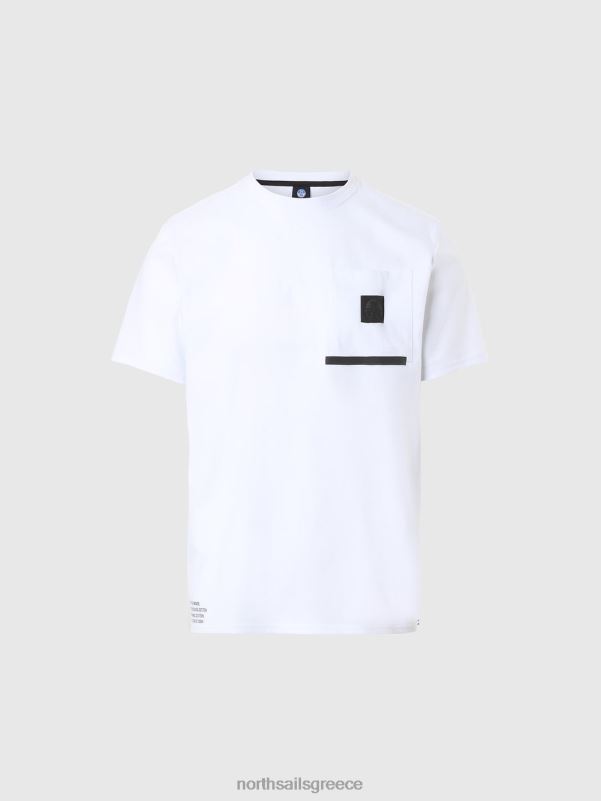 γρ North Sails άνδρες μπλουζάκι με τσέπη στο στήθος άσπρο NZP8190 είδη ένδυσης