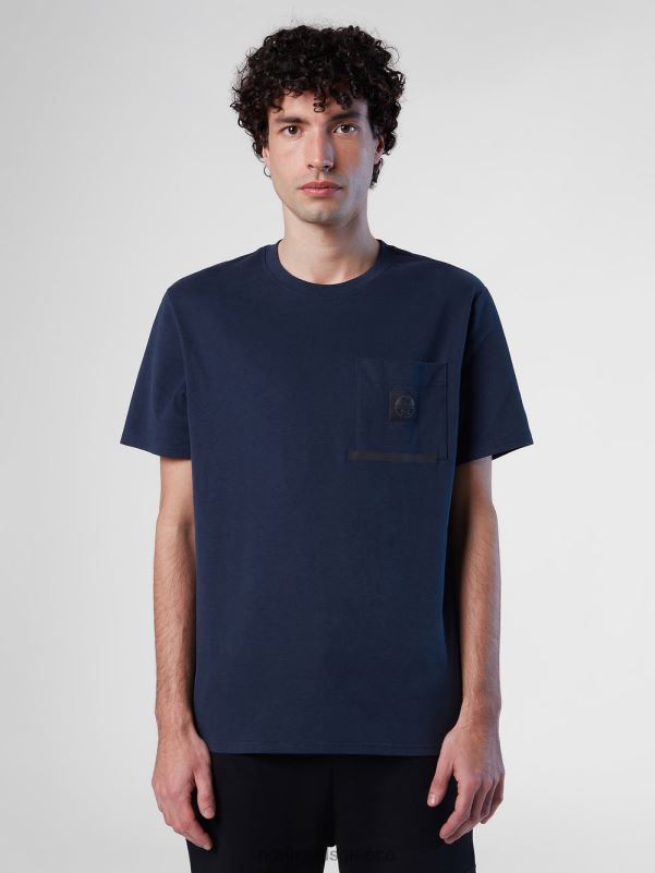 γρ North Sails άνδρες μπλουζάκι με τσέπη στο στήθος ναυτικό μπλε NZP8191 είδη ένδυσης