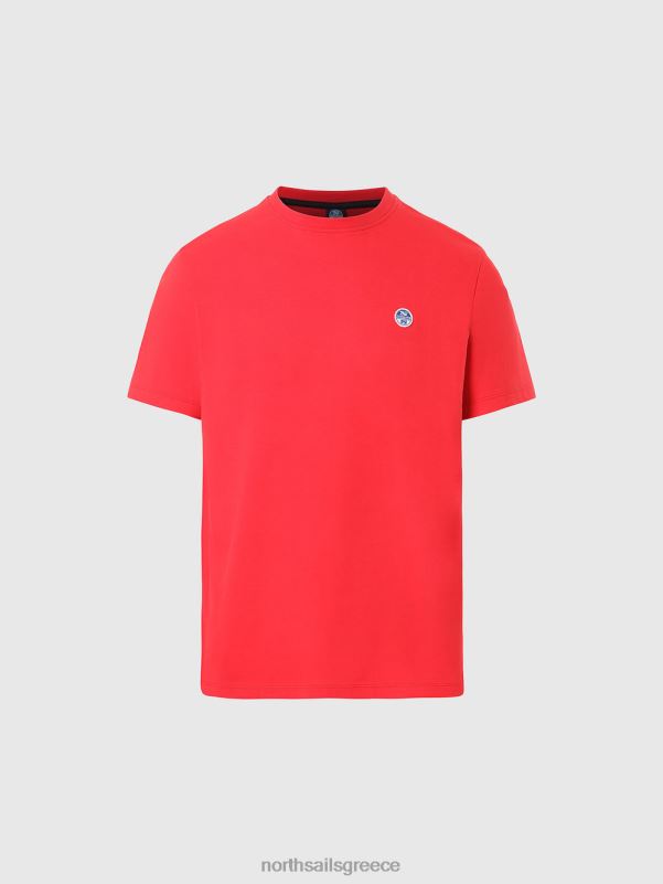 γρ North Sails άνδρες μπλουζάκι με μπάλωμα από τσόχα το κόκκινο NZP8194 είδη ένδυσης