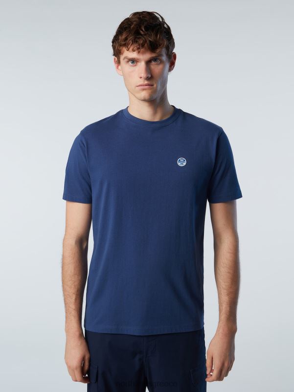 γρ North Sails άνδρες μπλουζάκι με μπάλωμα από τσόχα σκούρο τζιν NZP8197 είδη ένδυσης