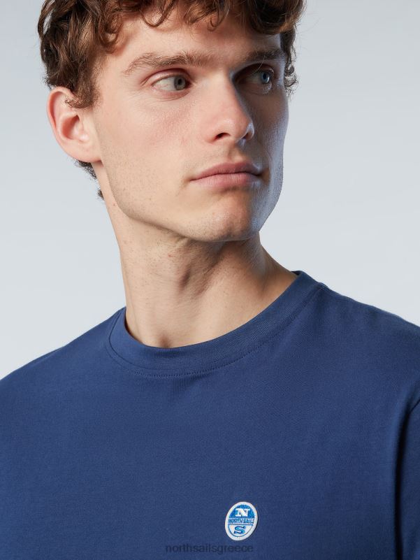 γρ North Sails άνδρες μπλουζάκι με μπάλωμα από τσόχα σκούρο τζιν NZP8197 είδη ένδυσης