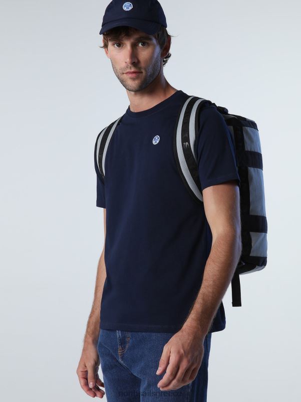 γρ North Sails άνδρες μπλουζάκι με μπάλωμα από τσόχα ναυτικό μπλε NZP8199 είδη ένδυσης