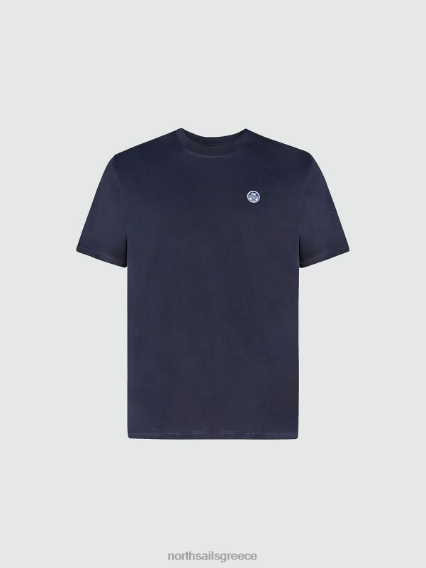 γρ North Sails άνδρες μπλουζάκι με μπάλωμα από τσόχα ναυτικό μπλε NZP8199 είδη ένδυσης