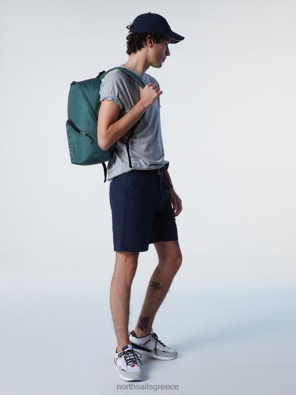 γρ North Sails άνδρες μπλουζάκι με μπάλωμα από τσόχα γκρι μελανζέ NZP8200 είδη ένδυσης