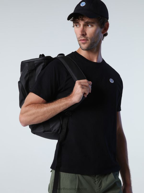 γρ North Sails άνδρες μπλουζάκι με μπάλωμα από τσόχα μαύρος NZP8201 είδη ένδυσης