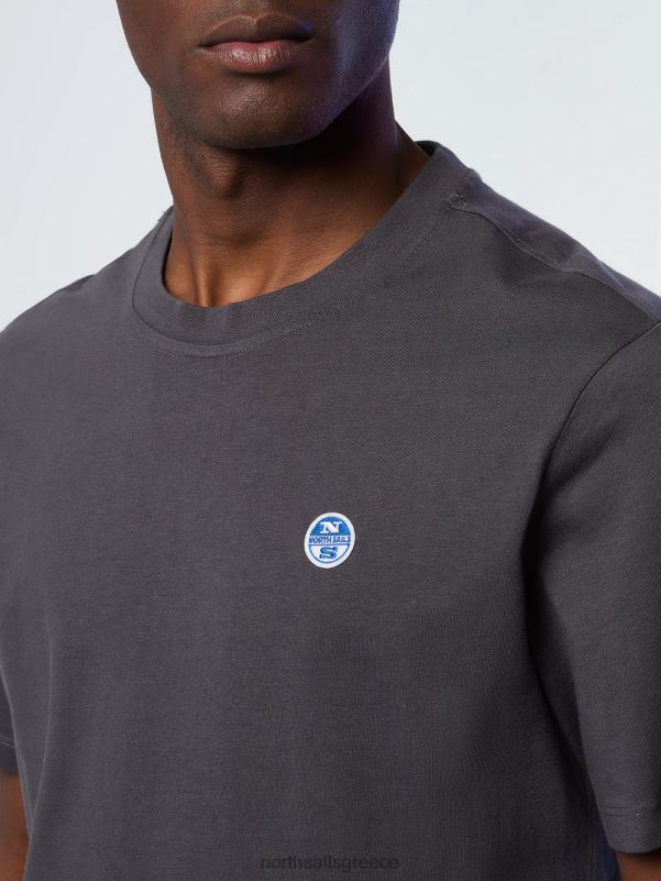 γρ North Sails άνδρες μπλουζάκι με μπάλωμα από τσόχα ασφάλτος NZP8202 είδη ένδυσης