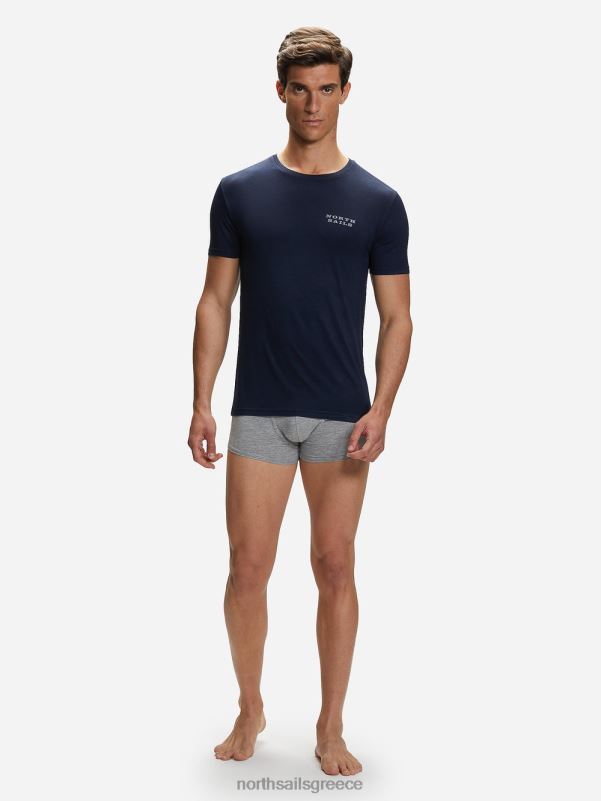 γρ North Sails άνδρες μπλουζάκι με λαιμόκοψη από μπαμπού ναυτικό μπλε NZP8483 είδη ένδυσης