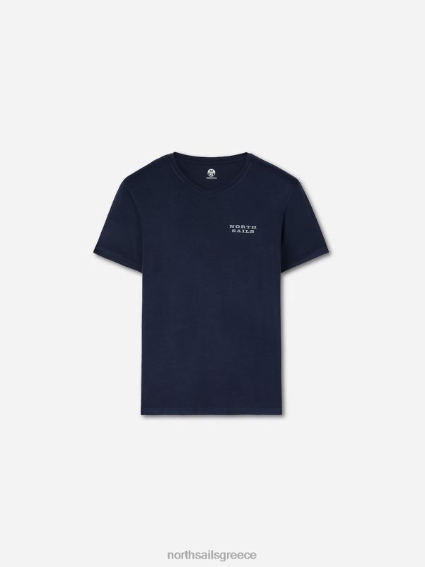 γρ North Sails άνδρες μπαμπού μπλουζάκι με λαιμόκοψη ναυτικό μπλε NZP8496 είδη ένδυσης