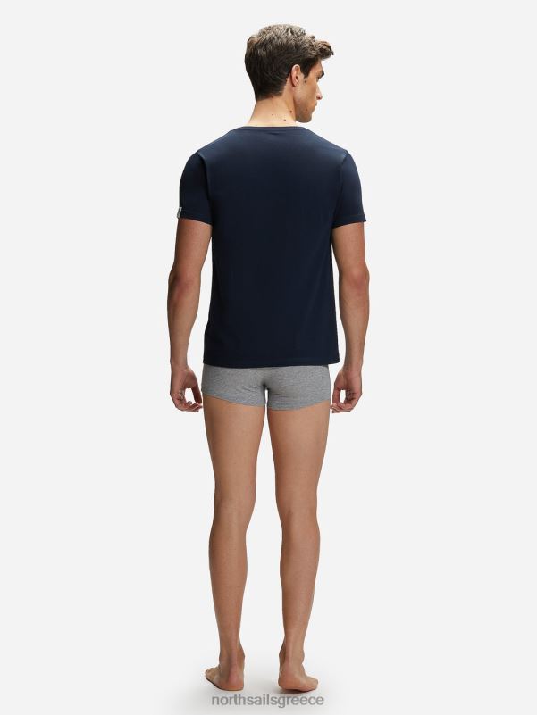 γρ North Sails άνδρες βαμβακερό μπλουζάκι με λαιμόκοψη ναυτικό μπλε NZP8502 είδη ένδυσης