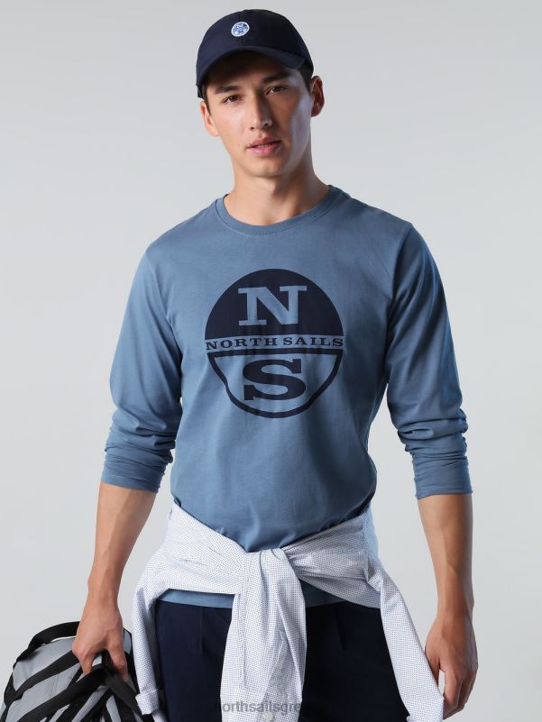 γρ North Sails άνδρες βιολογικό μπλουζάκι ζέρσεϊ μπλε της Κίνας NZP8815 είδη ένδυσης