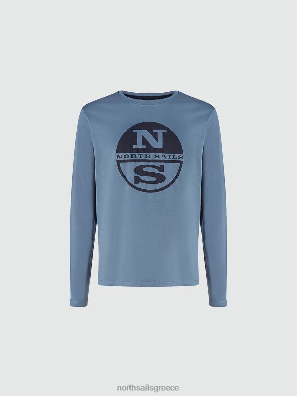 γρ North Sails άνδρες βιολογικό μπλουζάκι ζέρσεϊ μπλε της Κίνας NZP8815 είδη ένδυσης