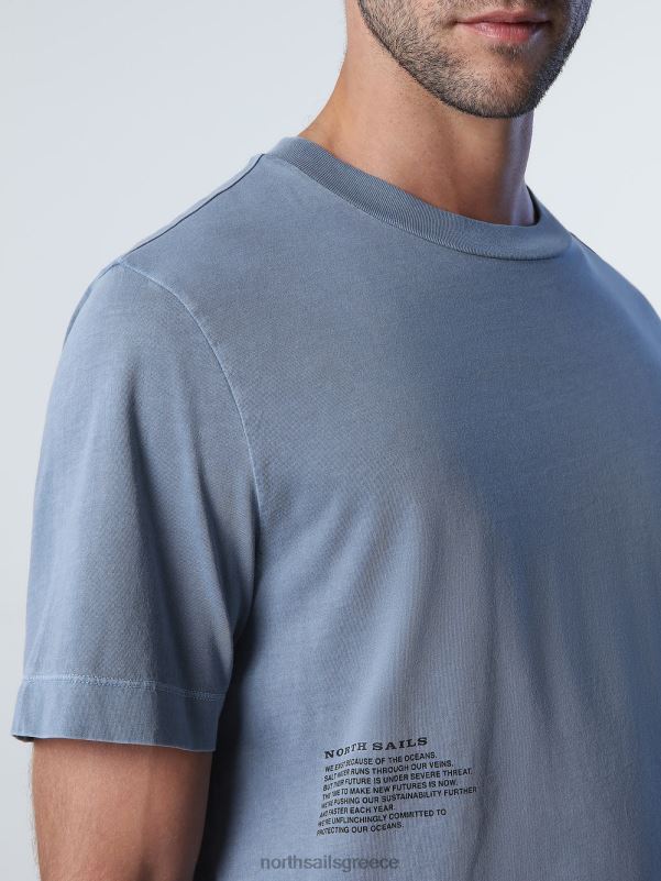 γρ North Sails άνδρες μπλουζάκι με ορυκτή βαφή μπλε της Κίνας NZP8920 είδη ένδυσης
