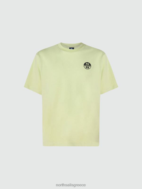 γρ North Sails άνδρες μπλουζάκι με γραφική στάμπα πράσινο φύκι NZP8993 είδη ένδυσης