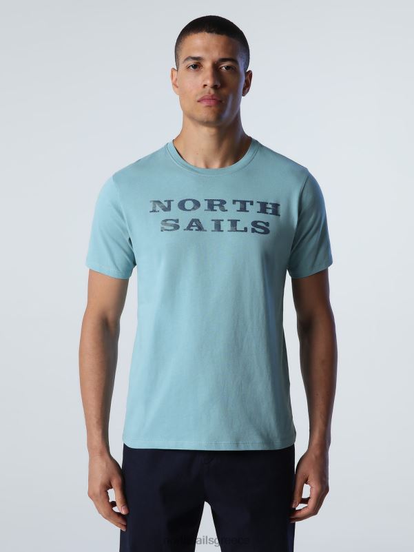 γρ North Sails άνδρες μπλουζάκι με γράμματα ορυκτό μπλε NZP8998 είδη ένδυσης