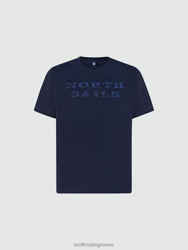 γρ North Sails άνδρες μπλουζάκι με γράμματα ναυτικό μπλε NZP8999 είδη ένδυσης