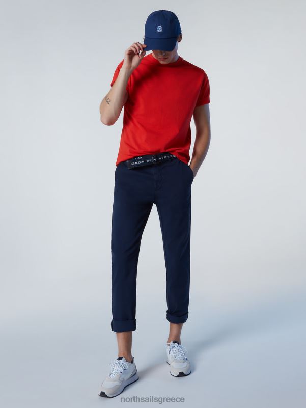 γρ North Sails άνδρες T-shirt από οργανικό βαμβάκι έντονο πορτοκαλί NZP8185 είδη ένδυσης