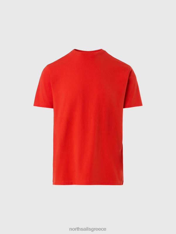 γρ North Sails άνδρες T-shirt από οργανικό βαμβάκι έντονο πορτοκαλί NZP8185 είδη ένδυσης