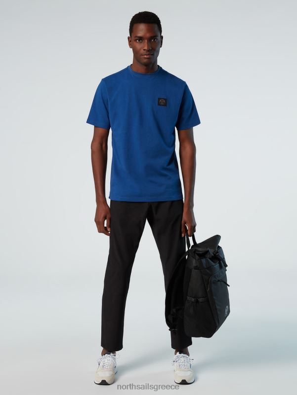 γρ North Sails άνδρες T-shirt από οργανικό βαμβάκι μπλε του ωκεανού NZP8186 είδη ένδυσης