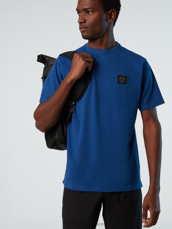 γρ North Sails άνδρες T-shirt από οργανικό βαμβάκι μπλε του ωκεανού NZP8186 είδη ένδυσης