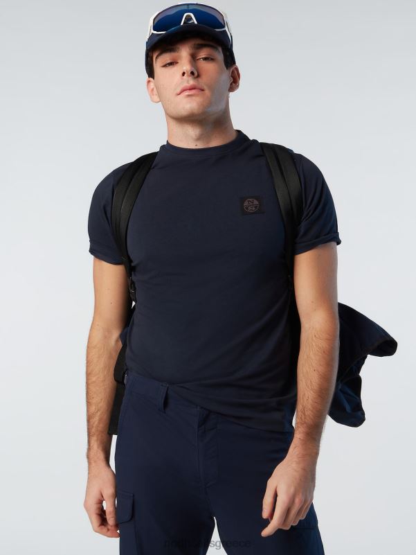 γρ North Sails άνδρες T-shirt από οργανικό βαμβάκι ναυτικό μπλε NZP8187 είδη ένδυσης