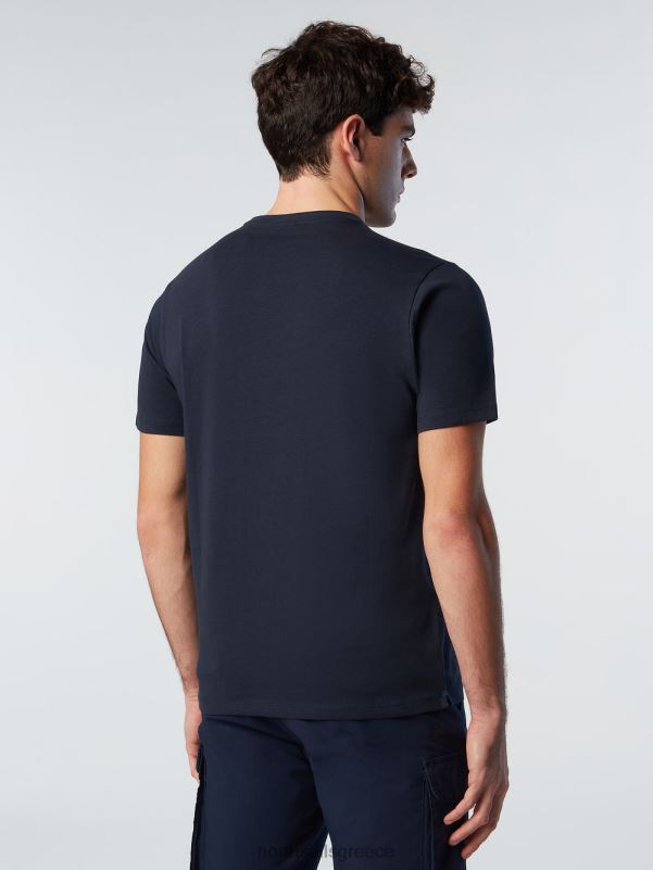 γρ North Sails άνδρες T-shirt από οργανικό βαμβάκι ναυτικό μπλε NZP8187 είδη ένδυσης