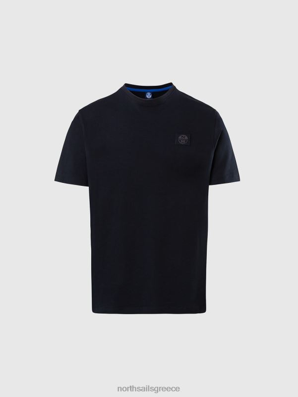 γρ North Sails άνδρες T-shirt από οργανικό βαμβάκι μαύρος NZP8189 είδη ένδυσης