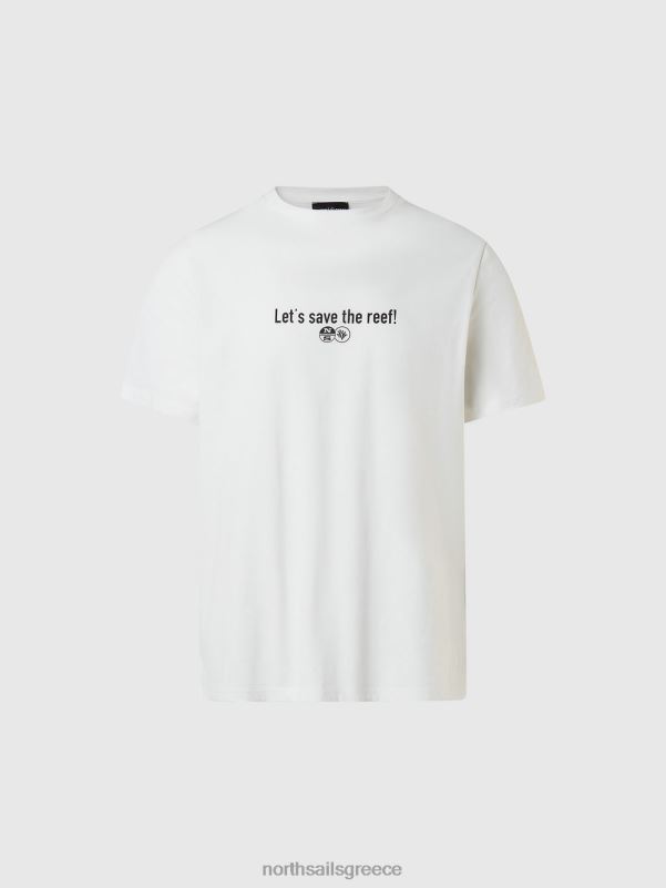 γρ North Sails άνδρες Tshirt κηπουρών κοραλλιών Χιονάτη NZP8131 είδη ένδυσης