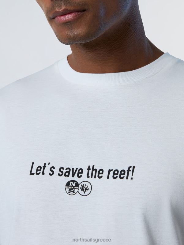 γρ North Sails άνδρες Tshirt κηπουρών κοραλλιών Χιονάτη NZP8131 είδη ένδυσης