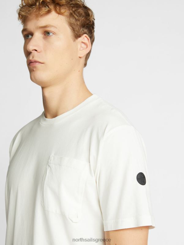 γρ North Sails άνδρες κοντομάνικο μπλουζάκι blanc NZP81099 είδη ένδυσης