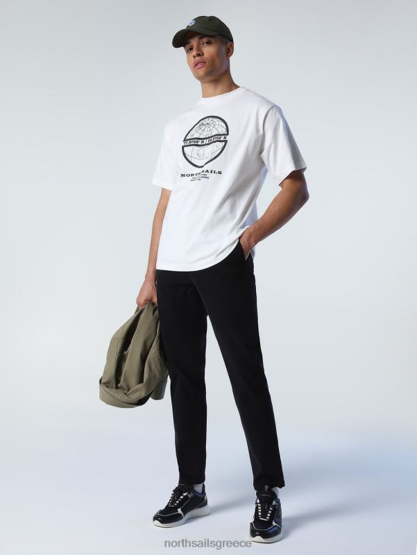 γρ North Sails άνδρες μπλουζάκι με γραφική στάμπα marshmallow NZP8992 είδη ένδυσης