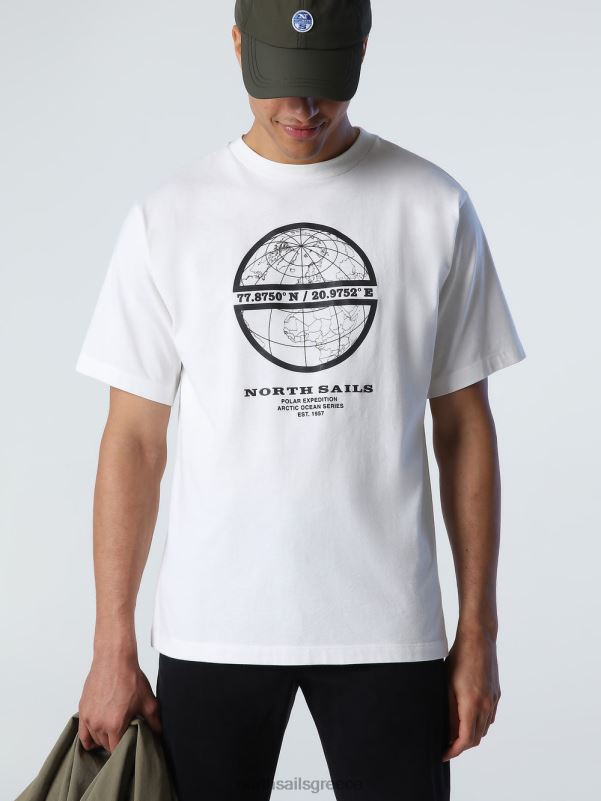 γρ North Sails άνδρες μπλουζάκι με γραφική στάμπα marshmallow NZP8992 είδη ένδυσης
