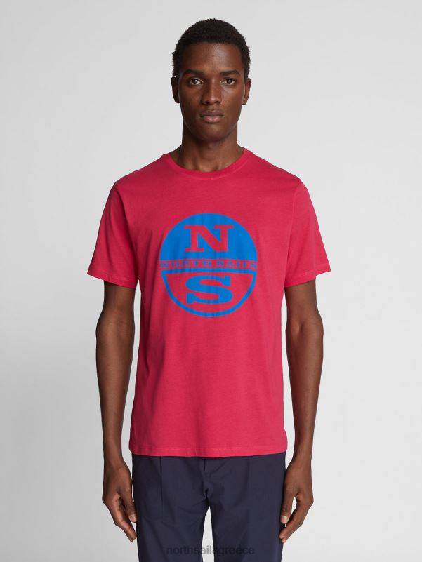 γρ North Sails άνδρες μπλουζάκι με λογότυπο maxi περσικό κόκκινο NZP81129 είδη ένδυσης