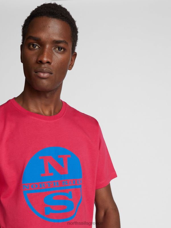 γρ North Sails άνδρες μπλουζάκι με λογότυπο maxi περσικό κόκκινο NZP81129 είδη ένδυσης