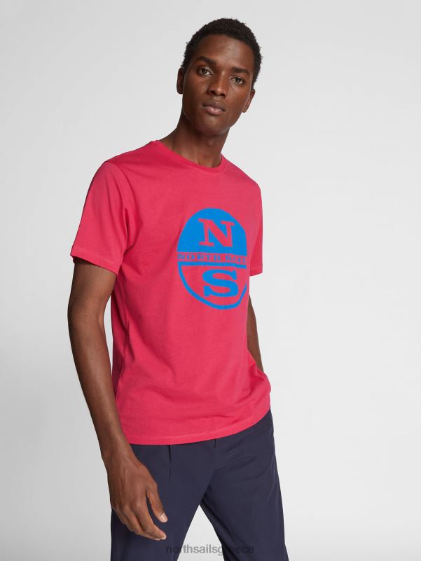 γρ North Sails άνδρες μπλουζάκι με λογότυπο maxi περσικό κόκκινο NZP81129 είδη ένδυσης