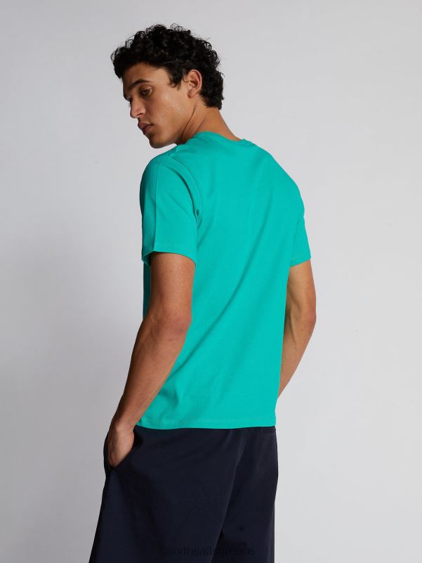 γρ North Sails άνδρες μπλουζάκι με λογότυπο maxi σμαράγδι NZP81130 είδη ένδυσης