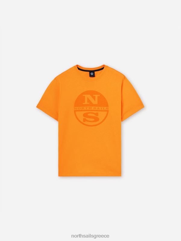 γρ North Sails άνδρες μπλουζάκι με λογότυπο maxi ζωντανό πορτοκαλί NZP81132 είδη ένδυσης