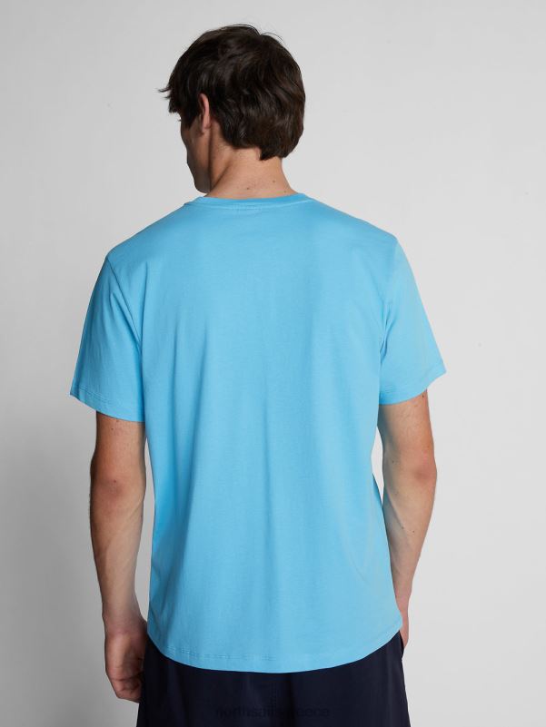 γρ North Sails άνδρες μπλουζάκι με λογότυπο maxi μπλε του ουρανού NZP81133 είδη ένδυσης