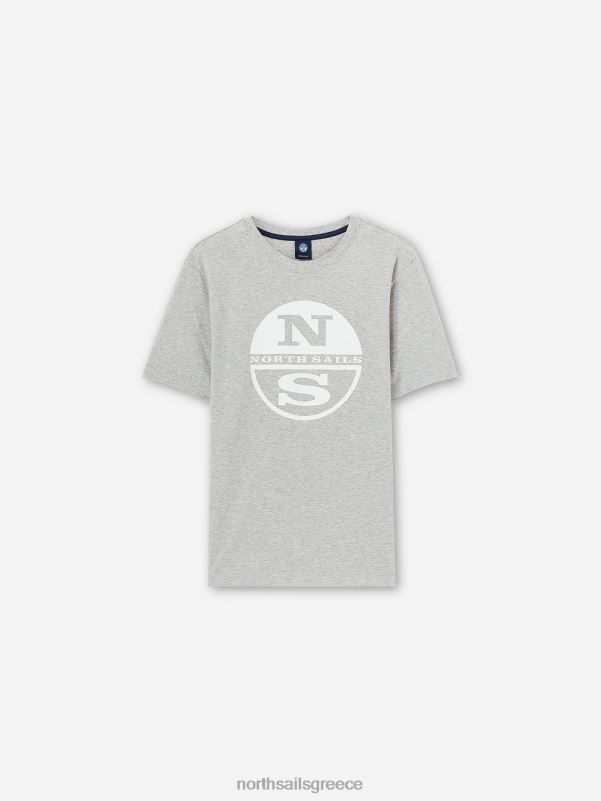 γρ North Sails άνδρες μπλουζάκι με λογότυπο maxi γκρι μελανζέ NZP81137 είδη ένδυσης