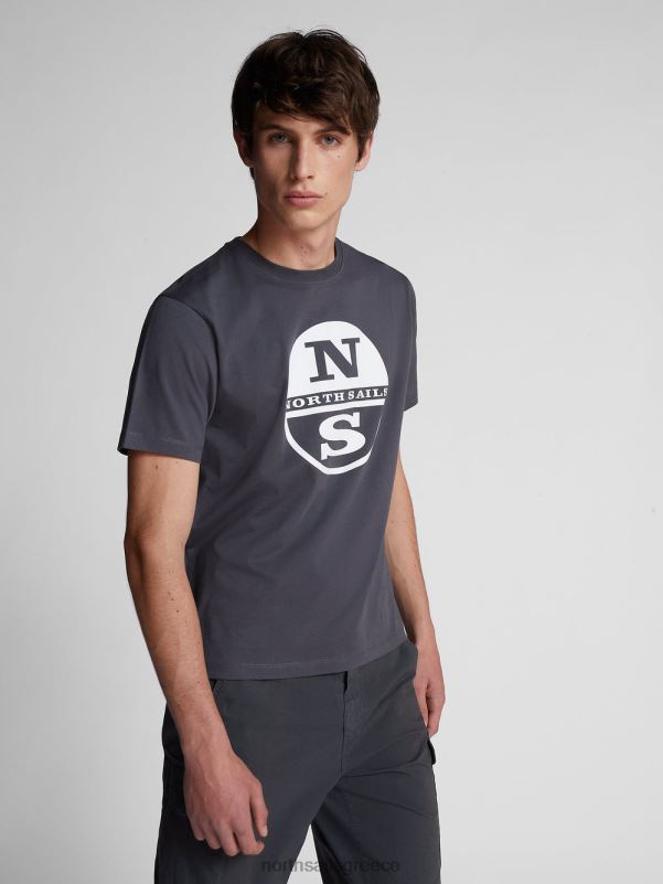 γρ North Sails άνδρες μπλουζάκι με λογότυπο maxi ασφάλτος NZP81138 είδη ένδυσης