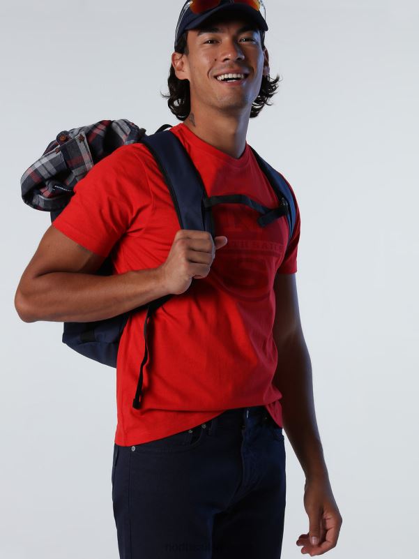 γρ North Sails άνδρες μπλουζάκι με λογότυπο maxi το κόκκινο NZP8923 είδη ένδυσης