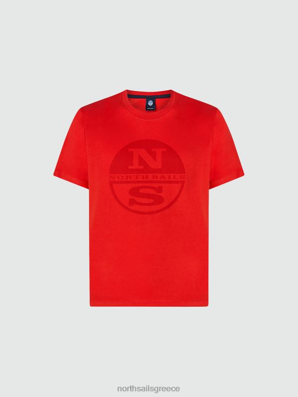γρ North Sails άνδρες μπλουζάκι με λογότυπο maxi το κόκκινο NZP8923 είδη ένδυσης
