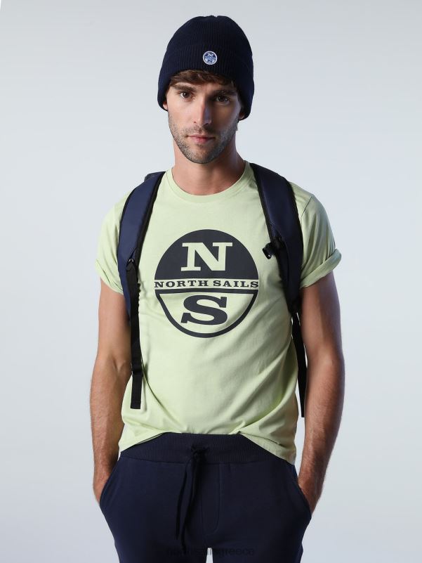 γρ North Sails άνδρες μπλουζάκι με λογότυπο maxi πράσινο φύκι NZP8924 είδη ένδυσης