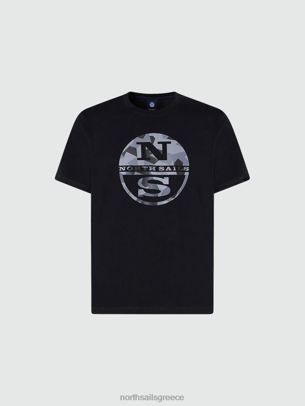 γρ North Sails άνδρες μπλουζάκι με λογότυπο maxi μαύρος NZP8929 είδη ένδυσης