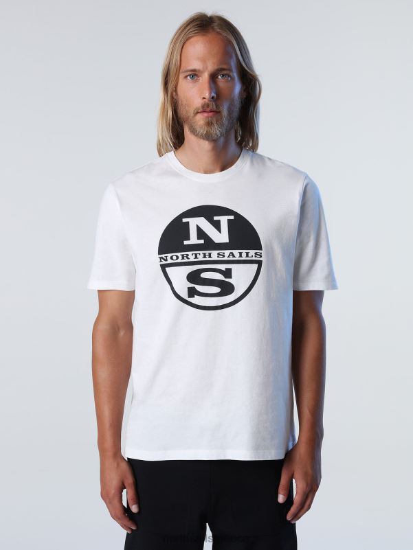 γρ North Sails άνδρες μπλουζάκι με λογότυπο maxi marshmallow NZP8922 είδη ένδυσης