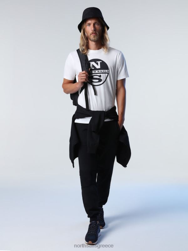 γρ North Sails άνδρες μπλουζάκι με λογότυπο maxi marshmallow NZP8922 είδη ένδυσης