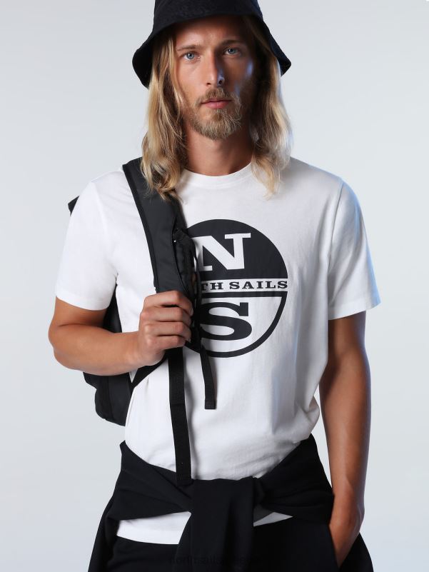 γρ North Sails άνδρες μπλουζάκι με λογότυπο maxi marshmallow NZP8922 είδη ένδυσης