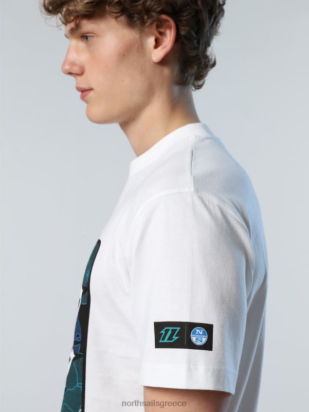 γρ North Sails άνδρες t-shirt comfort fit χαρταετός άσπρο NZP8136 είδη ένδυσης