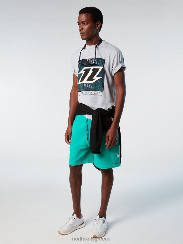 γρ North Sails άνδρες t-shirt comfort fit χαρταετός γκρι μελανζέ NZP8137 είδη ένδυσης